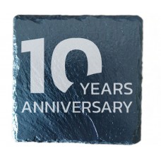 10th Year Anniversary Drinks Coaster