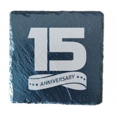 15th Year  Anniversary Drinks Coaster
