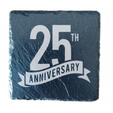 25th Year  Anniversary Drinks Coaster