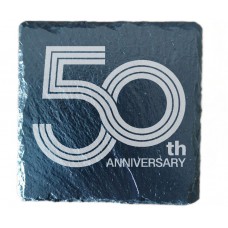 50th Year Anniversary Drinks Coaster