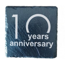 10th Year Anniversary Drinks Coaster
