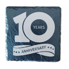 10th Year Anniversary Drinks Coaster