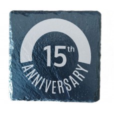 15th Year Anniversary Drinks Coaster
