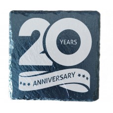 20th Year Anniversary Drinks Coaster