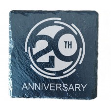 20th Year Anniversary Drinks Coaster