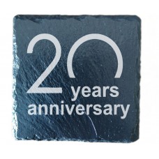 20th Year Anniversary Drinks Coaster