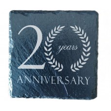 20th Year Anniversary Drinks Coaster