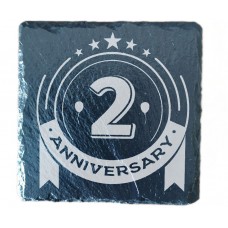 2nd Year Anniversary Drinks Coaster