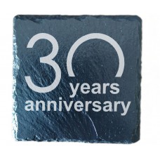 30th Year Anniversary Drinks Coaster