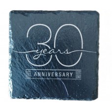 30th Year Anniversary Drinks Coaster