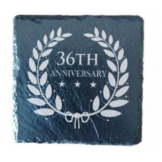 36 Year Anniversary Drinks Coaster