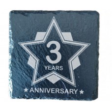 3rd Year Anniversary Drinks Coaster