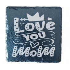 Love You Mom Drinks Coaster