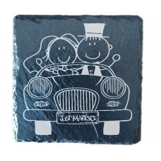 Married Couple In The Car Drinks Coaster
