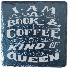 Book And Coffee Queen Drinks Coaster