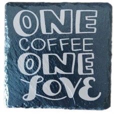 One Coffee One Love Drinks Coaster