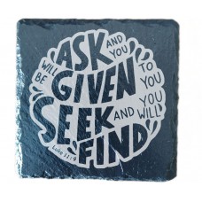 Ask Given Seek Find Drinks Coaster