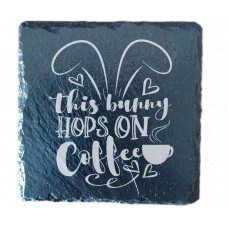 This Bunny Hops On Coffee Drinks Coaster