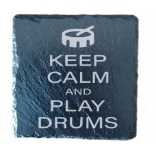 Keep Calm and Play Drums Drinks Coaster