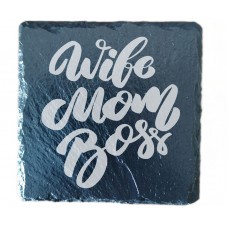 Wife Mom Boss Drinks Coaster