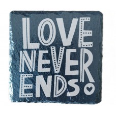 Love Never Ends Drinks Coaster