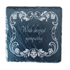 With Deepest Sympathy Coaster