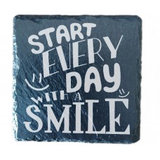 Start Every Day With A Smile Drinks Coaster