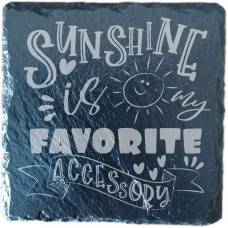 Sunshine Is My Favorite Accessory Drinks Coaster