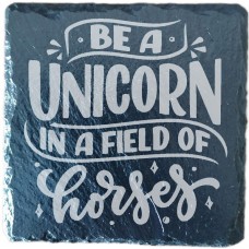 Unicorn In A Field Of Horses Drinks Coaster