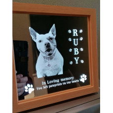 Personalised Pet Memorial  Gift - The perfect way to remember your loved one - pet loss,  pet bereavement, mirrored memories